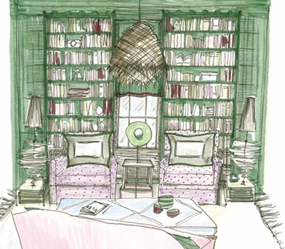 home interiors illustrations